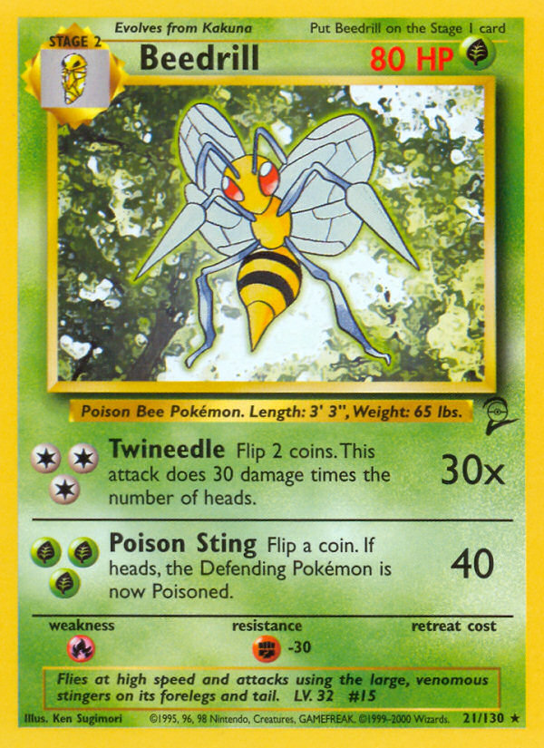 Beedrill (21/130) [Base Set 2] | GnG Games