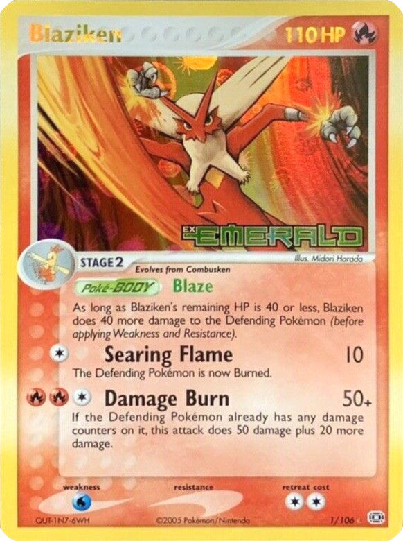 Blaziken (1/106) (Stamped) [EX: Emerald] | GnG Games