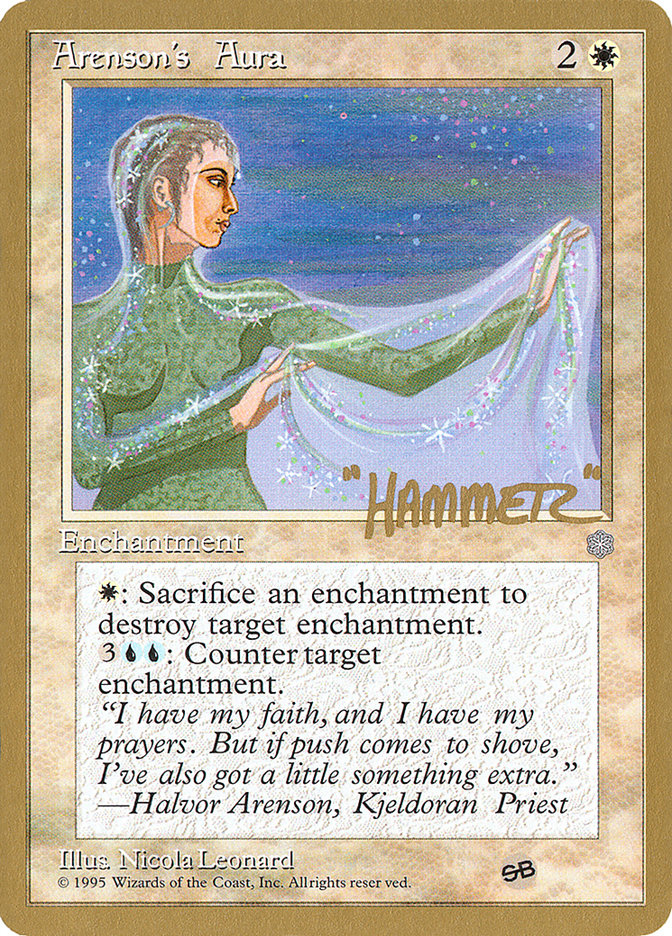 Arenson's Aura (Shawn "Hammer" Regnier) (SB) [Pro Tour Collector Set] | GnG Games