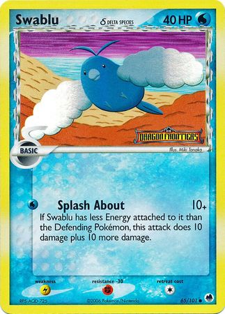 Swablu (65/101) (Delta Species) (Stamped) [EX: Dragon Frontiers] | GnG Games