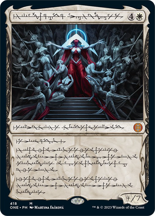 Elesh Norn, Mother of Machines (Phyrexian Step-and-Compleat Foil) [Phyrexia: All Will Be One] | GnG Games