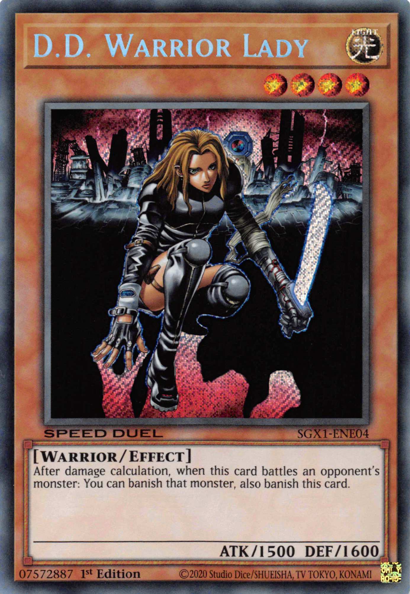D.D. Warrior Lady [SGX1-ENE04] Secret Rare | GnG Games