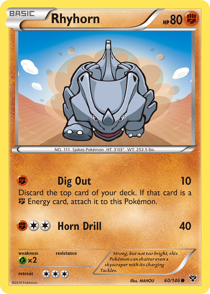 Rhyhorn (60/146) [XY: Base Set] | GnG Games