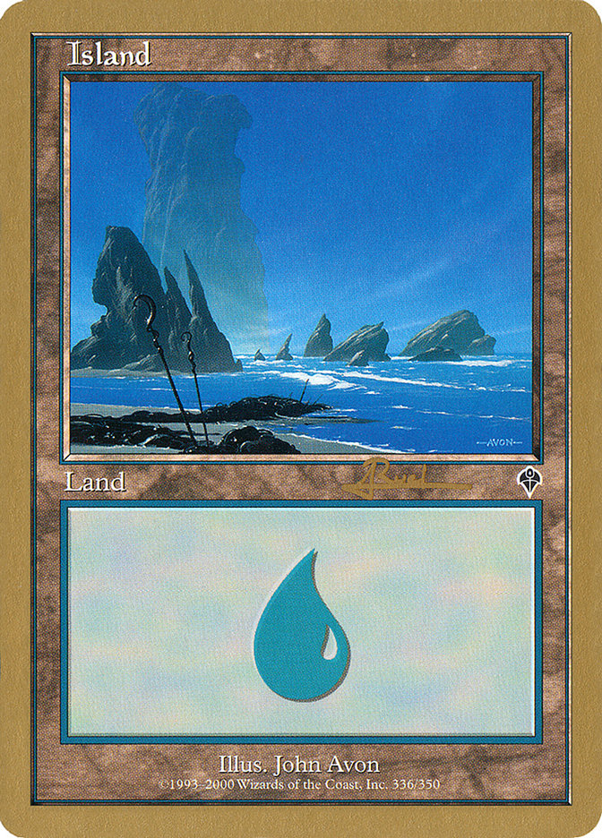 Island (ar336) (Antoine Ruel) [World Championship Decks 2001] | GnG Games