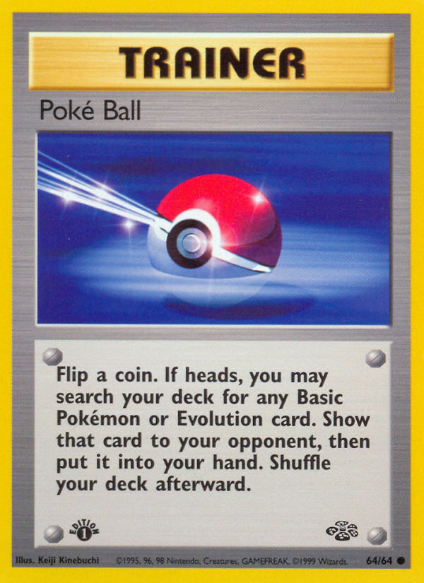 Poke Ball (64/64) [Jungle 1st Edition] | GnG Games