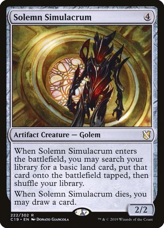 Solemn Simulacrum [Commander 2019] | GnG Games