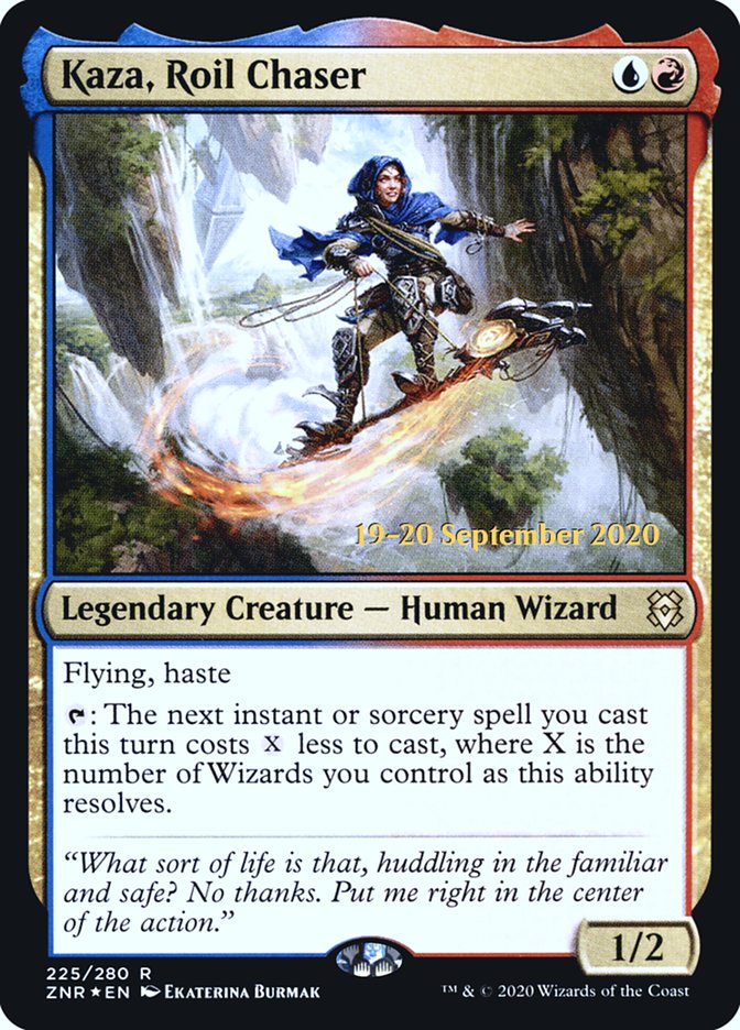 Kaza, Roil Chaser  [Zendikar Rising Prerelease Promos] | GnG Games