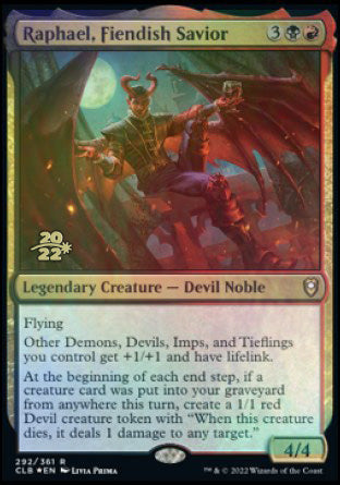 Raphael, Fiendish Savior [Commander Legends: Battle for Baldur's Gate Prerelease Promos] | GnG Games