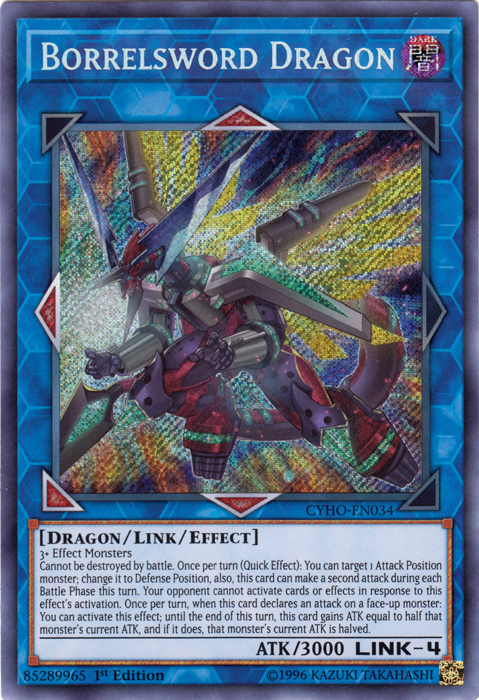 Borrelsword Dragon [CYHO-EN034] Secret Rare | GnG Games