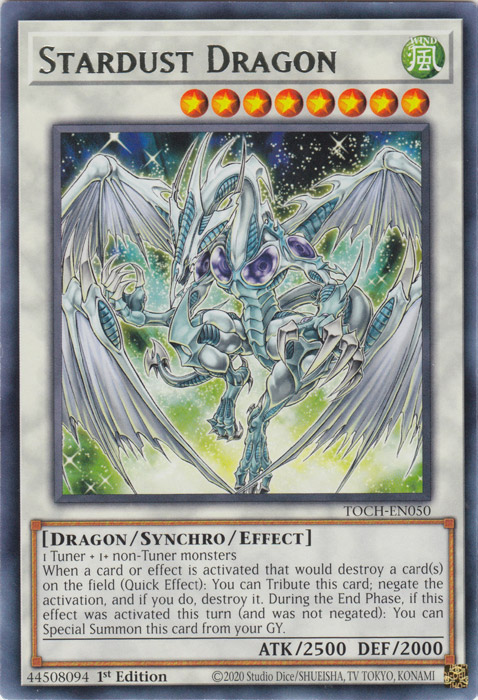 Stardust Dragon [TOCH-EN050] Rare | GnG Games