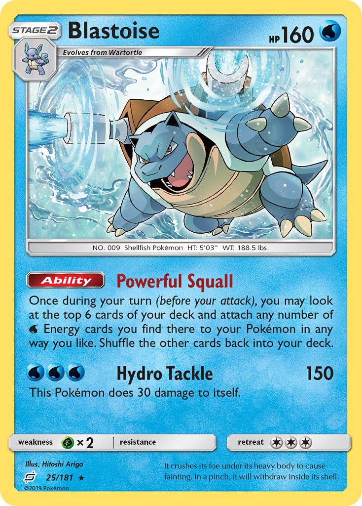 Blastoise (25/181) (Theme Deck Exclusive) [Sun & Moon: Team Up] | GnG Games