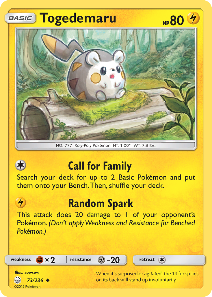 Togedemaru (73/236) [Sun & Moon: Cosmic Eclipse] | GnG Games