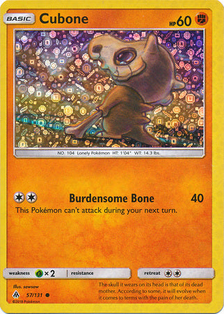 Cubone (57/131) (General Mills Promo) [Sun & Moon: Forbidden Light] | GnG Games