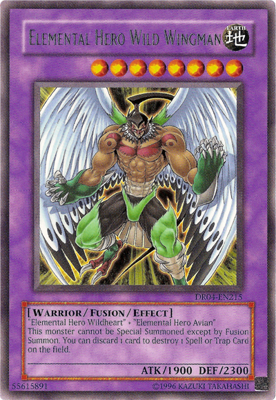 Elemental Hero Wild Wingman [DR04-EN215] Rare | GnG Games