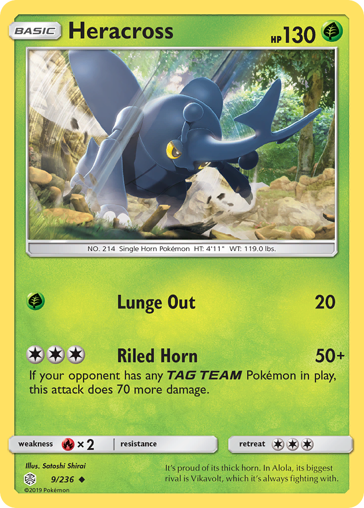 Heracross (9/236) [Sun & Moon: Cosmic Eclipse] | GnG Games