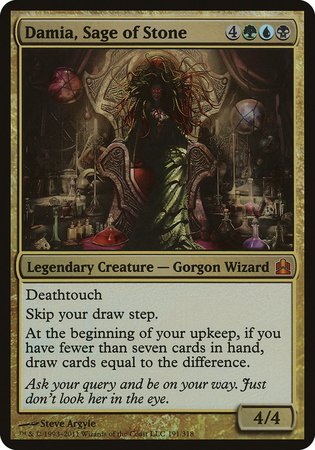Damia, Sage of Stone (Oversized) [Commander 2011 Oversized] | GnG Games