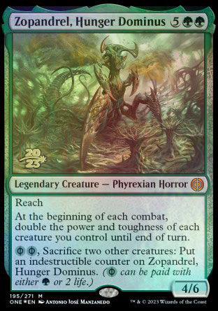 Zopandrel, Hunger Dominus [Phyrexia: All Will Be One Prerelease Promos] | GnG Games