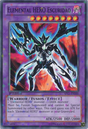 Elemental HERO Escuridao [SP13-EN046] Starfoil Rare | GnG Games