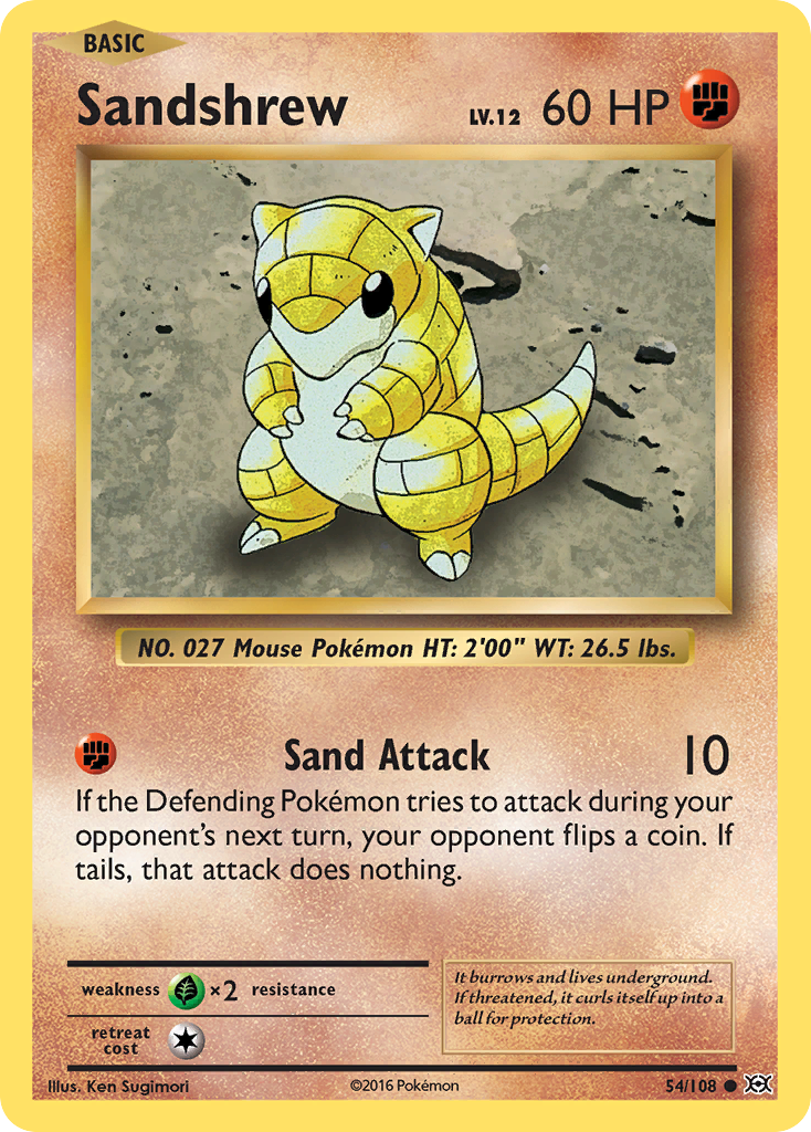 Sandshrew (54/108) [XY: Evolutions] | GnG Games