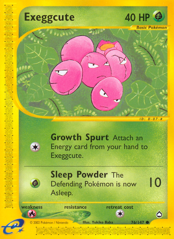 Exeggcute (76/147) [Aquapolis] | GnG Games