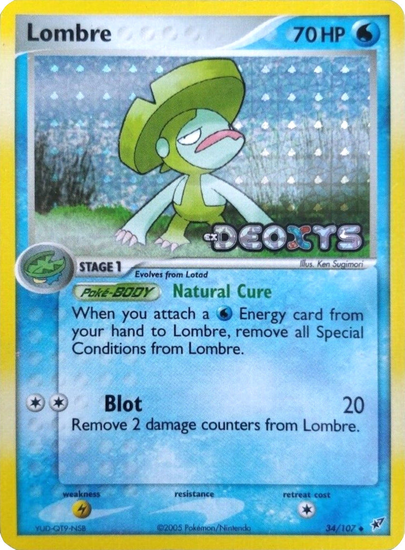 Lombre (34/107) (Stamped) [EX: Deoxys] | GnG Games