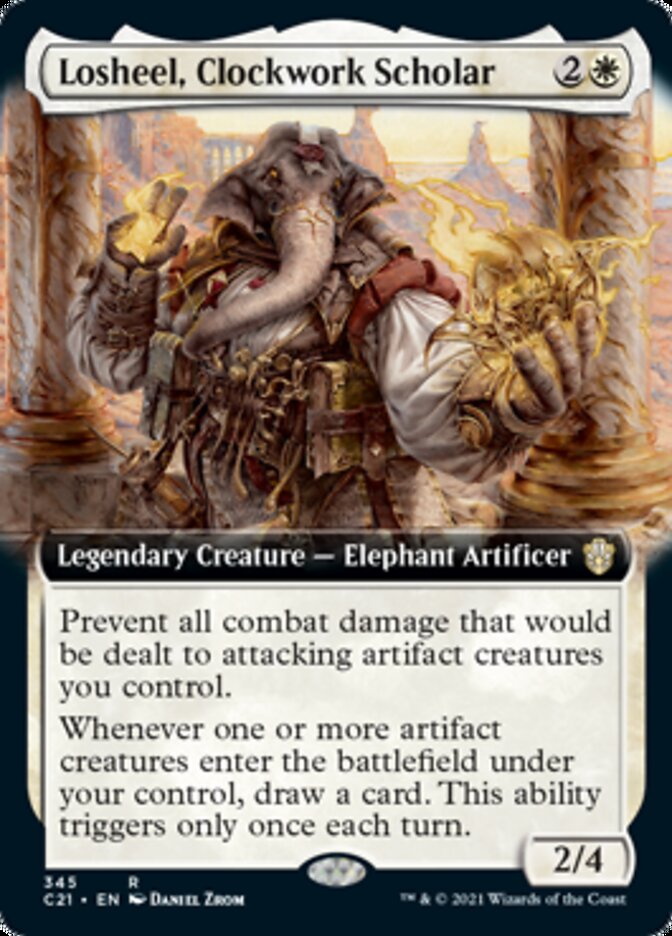 Losheel, Clockwork Scholar (Extended) [Commander 2021] | GnG Games