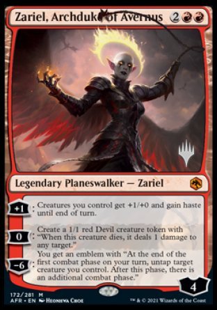 Zariel, Archduke of Avernus (Promo Pack) [Dungeons & Dragons: Adventures in the Forgotten Realms Promos] | GnG Games