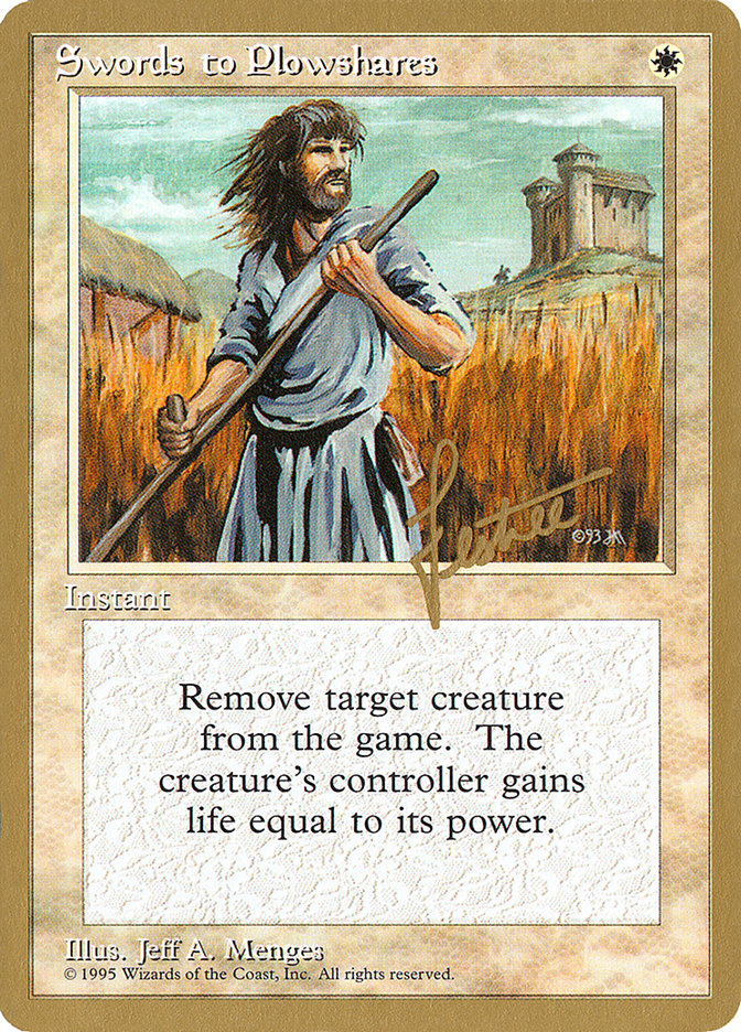 Swords to Plowshares (Bertrand Lestree) [Pro Tour Collector Set] | GnG Games
