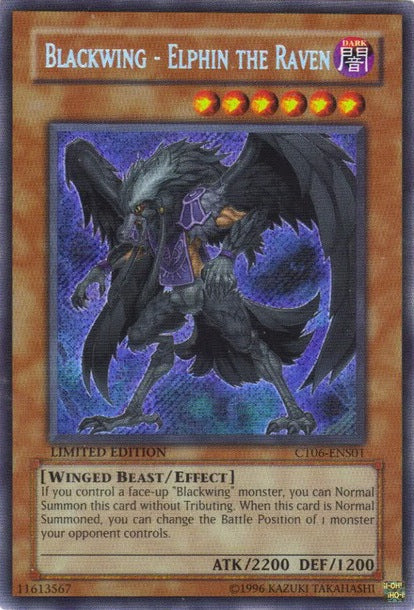 Blackwing - Elphin the Raven [CT06-ENS01] Secret Rare | GnG Games