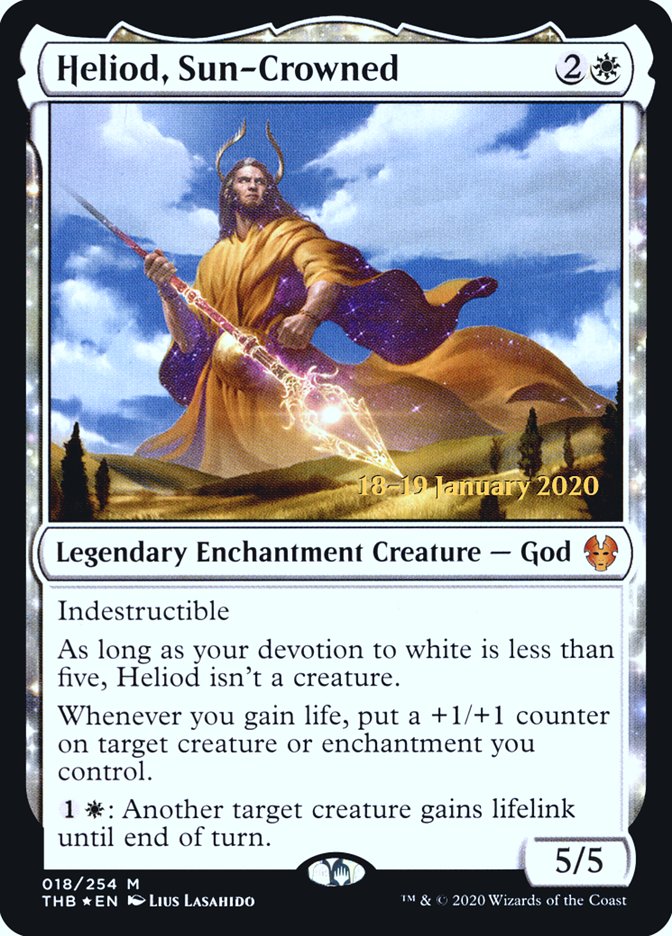 Heliod, Sun-Crowned [Theros Beyond Death Prerelease Promos] | GnG Games