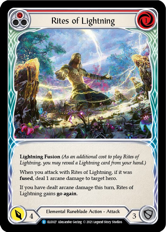 Rites of Lightning (Red) [BRI027] (Tales of Aria Briar Blitz Deck)  1st Edition Normal | GnG Games