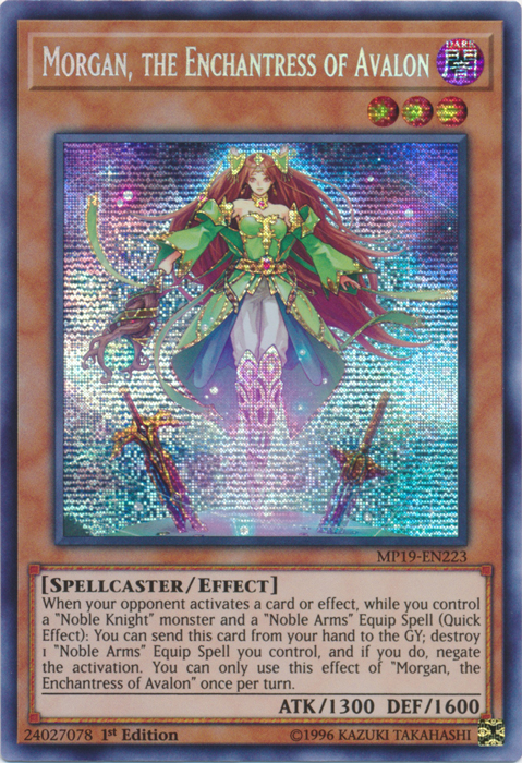 Morgan, the Enchantress of Avalon [MP19-EN223] Prismatic Secret Rare | GnG Games