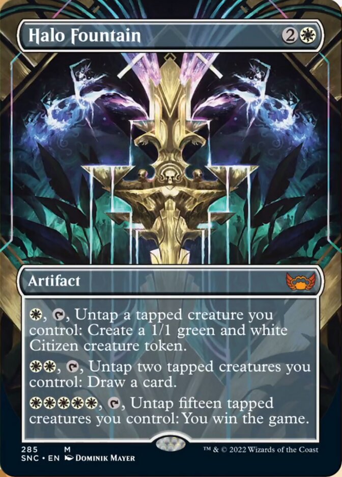 Halo Fountain (Borderless Alternate Art) [Streets of New Capenna] | GnG Games