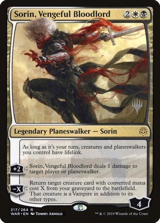 Sorin, Vengeful Bloodlord [War of the Spark Promos] | GnG Games