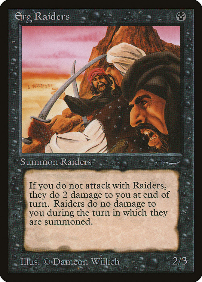 Erg Raiders (Dark Mana Cost) [Arabian Nights] | GnG Games