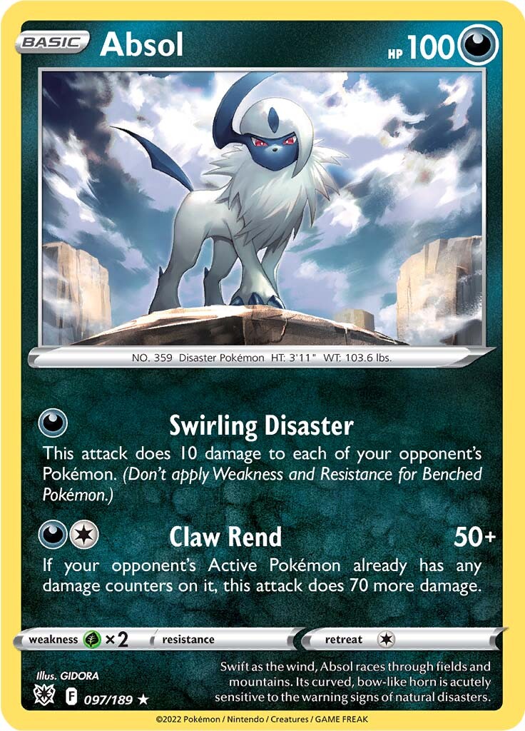 Absol (097/189) (Theme Deck Exclusive) [Sword & Shield: Astral Radiance] | GnG Games