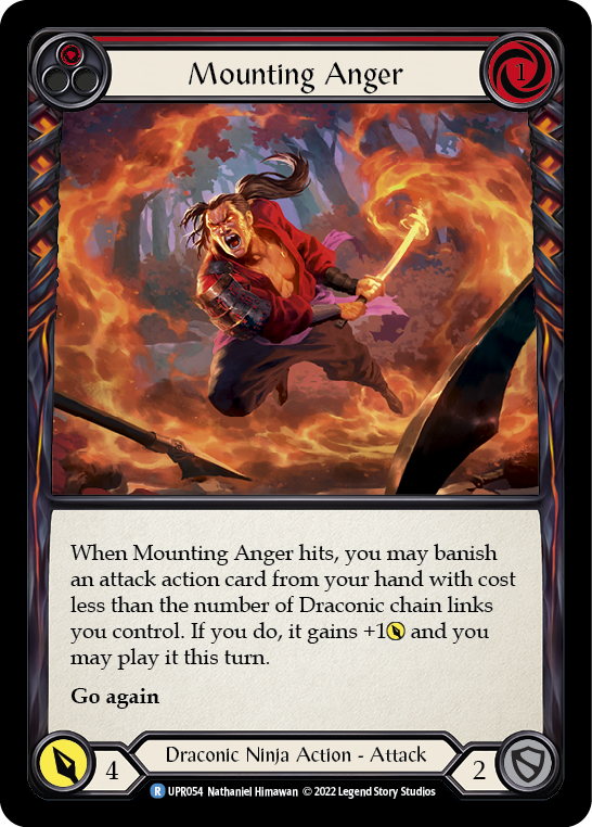 Mounting Anger (Red) [UPR054] (Uprising)  Rainbow Foil | GnG Games