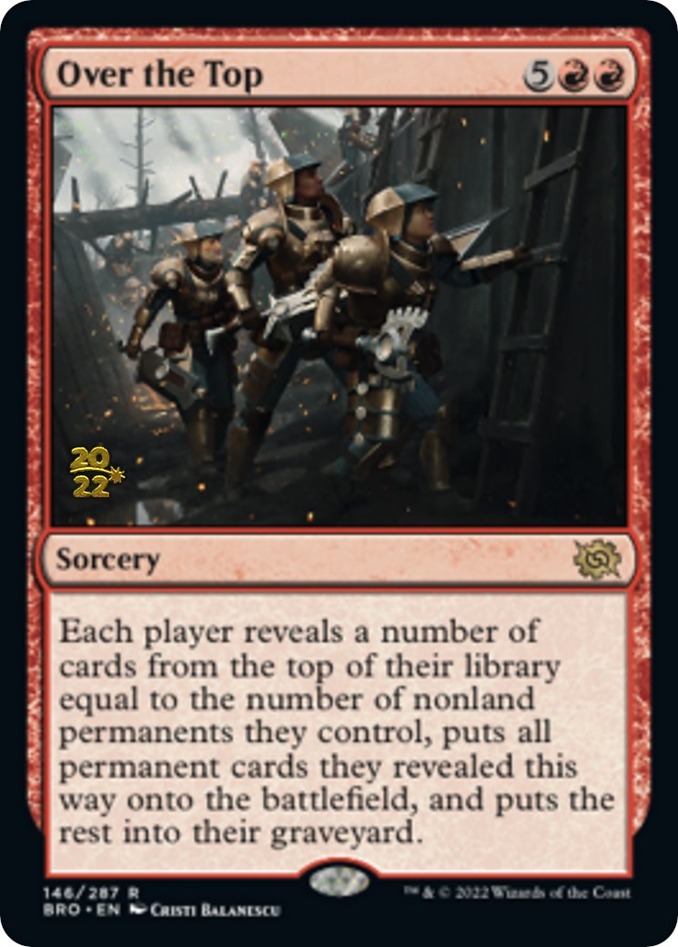 Over the Top [The Brothers' War: Prerelease Promos] | GnG Games