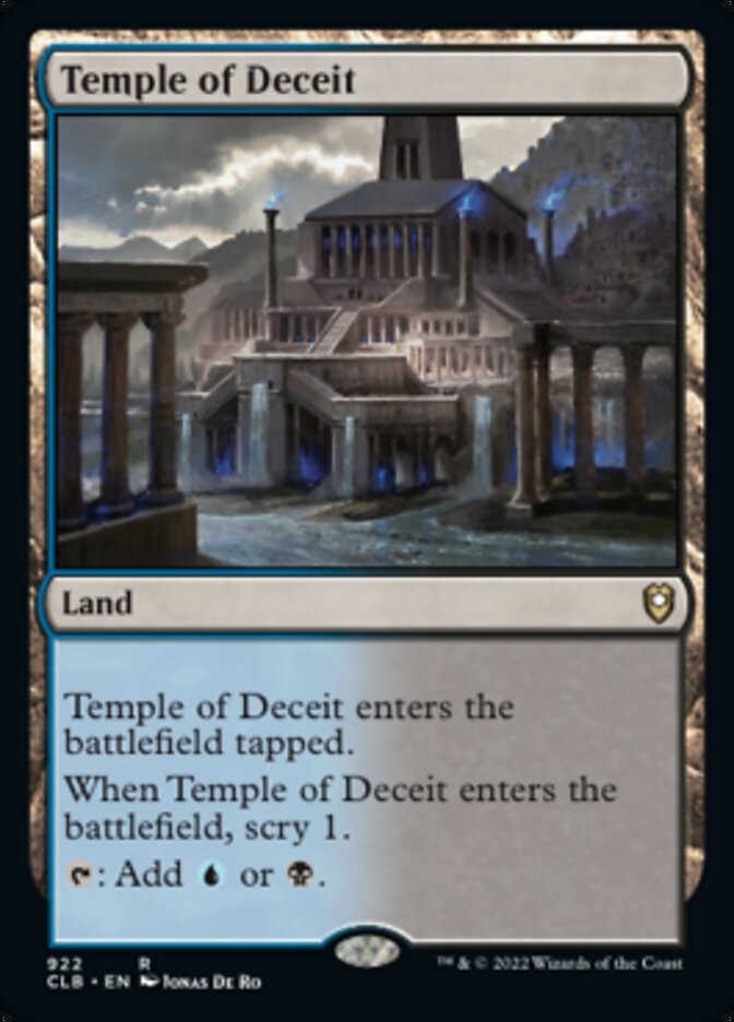 Temple of Deceit [Commander Legends: Battle for Baldur's Gate] | GnG Games