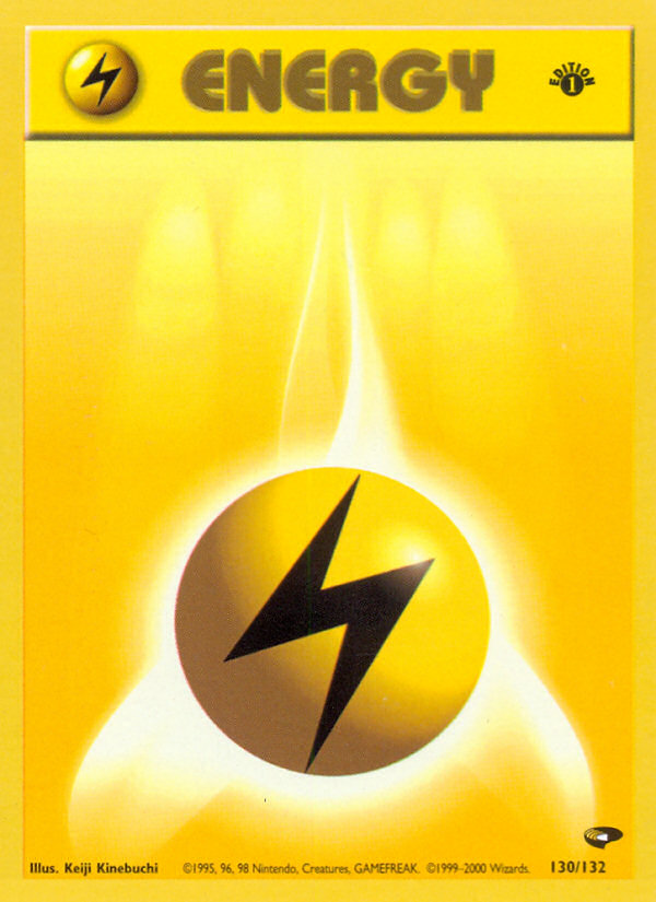 Lightning Energy (130/132) [Gym Challenge 1st Edition] | GnG Games