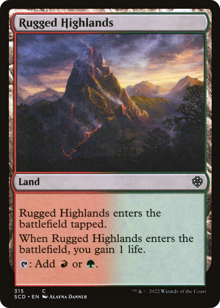 Rugged Highlands [Starter Commander Decks] | GnG Games