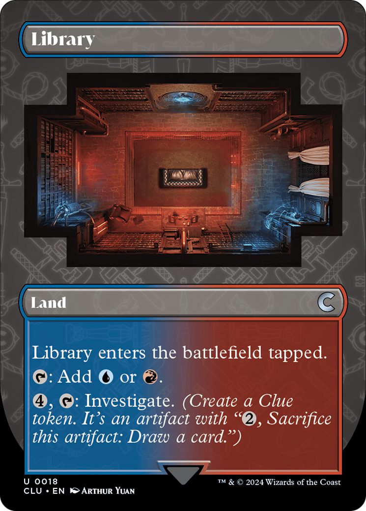 Library (Borderless) [Ravnica: Clue Edition] | GnG Games