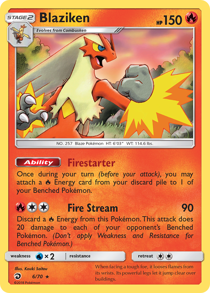 Blaziken (6/70) [Sun & Moon: Dragon Majesty] | GnG Games