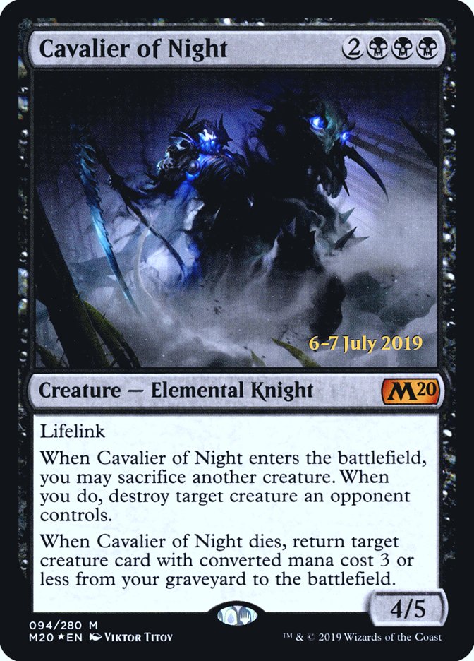 Cavalier of Night  [Core Set 2020 Prerelease Promos] | GnG Games