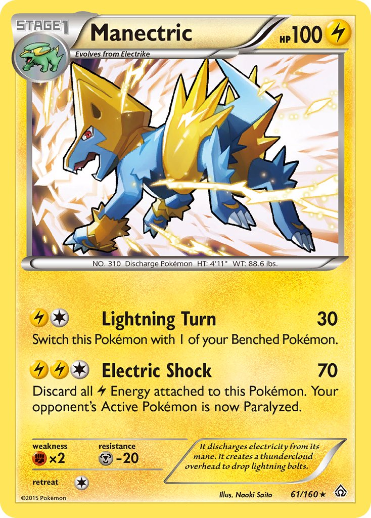 Manectric (61/160) (Theme Deck Exclusive) [XY: Primal Clash] | GnG Games