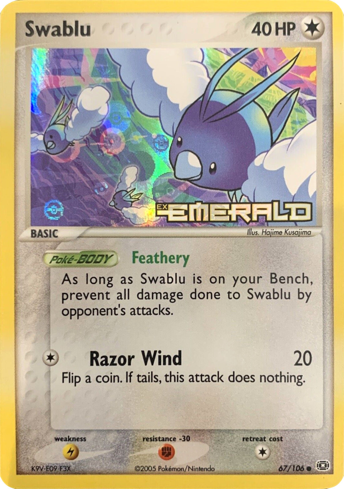 Swablu (67/106) (Stamped) [EX: Emerald] | GnG Games