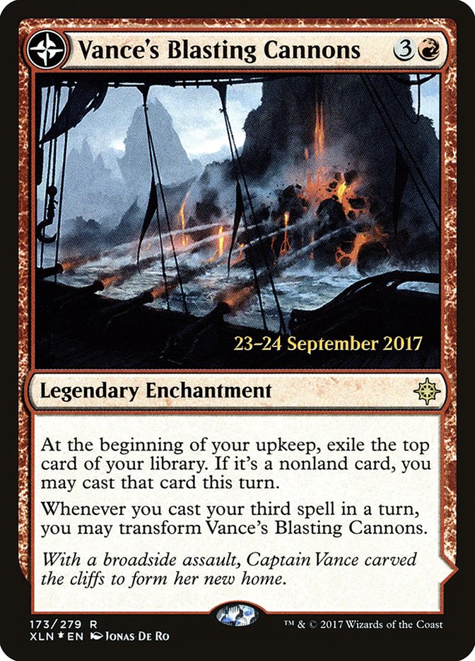 Vance's Blasting Cannons // Spitfire Bastion  [Ixalan Prerelease Promos] | GnG Games