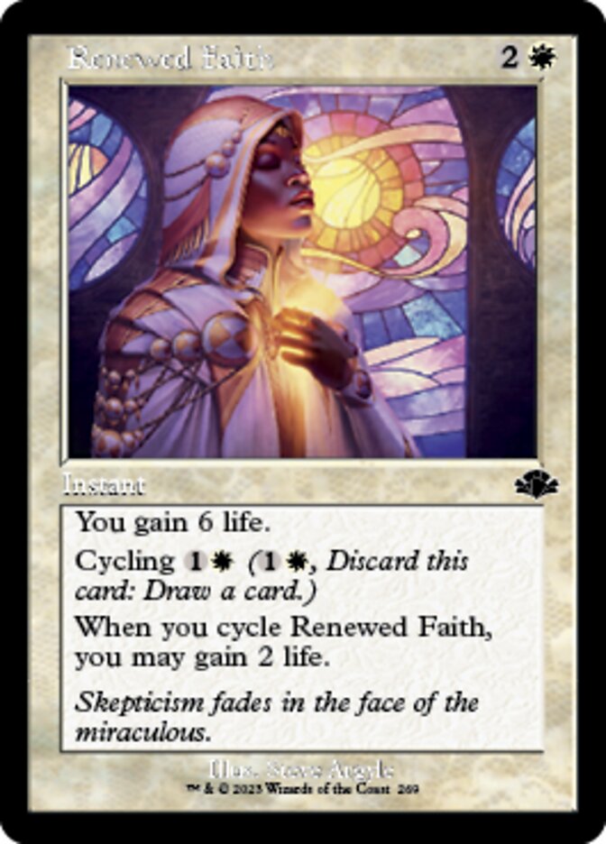 Renewed Faith (Retro) [Dominaria Remastered] | GnG Games