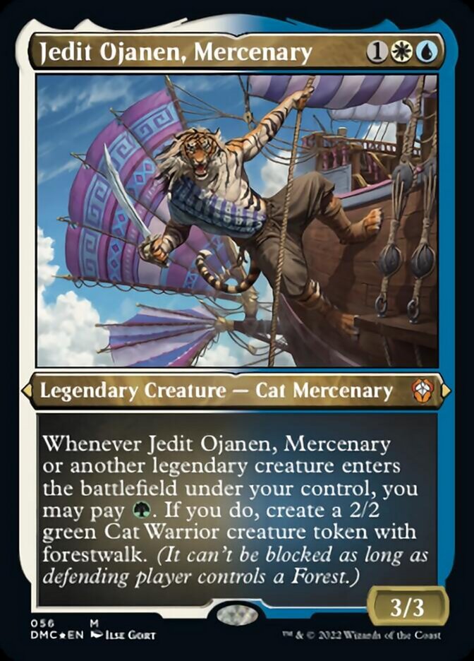 Jedit Ojanen, Mercenary (Foil Etched) [Dominaria United Commander] | GnG Games