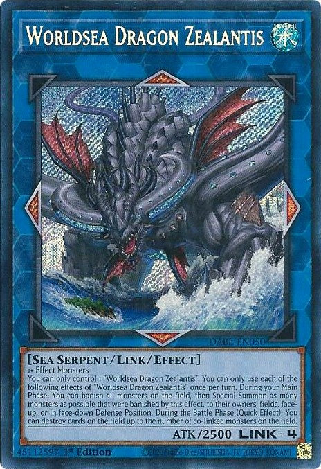 Worldsea Dragon Zealantis [DABL-EN050] Secret Rare | GnG Games